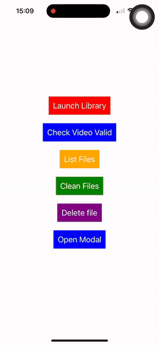 The trimmer editor running on iOS